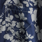 Derek Men's Retro Short-Sleeve Floral Shirt – Navy
