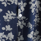Derek Men's Retro Short-Sleeve Floral Shirt – Navy