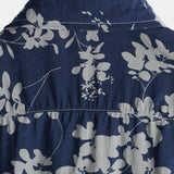 Derek Men's Retro Short-Sleeve Floral Shirt – Navy