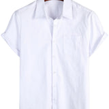 Isaac Men's Short-Sleeve Shirt – White