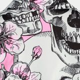 Pink Skull and Floral Men's Shirt