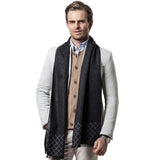 Jonas Men's Cashmere Merino Scarf - Black