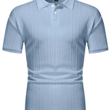 Summer Men's Button Polo Shirt