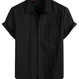 Black Casual Men's Shirt