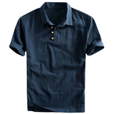 Grant Men's Linen-Blend Polo Shirt