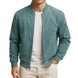 Elegant Men's Suede-Textured Jacket