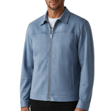 Men's Microsuede Jacket – Light Blue