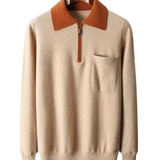 Joel Zip-Up Men's Polo Sweater