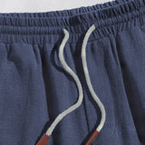 Men's Casual Linen-Blend Shorts