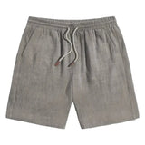 Men's Casual Linen-Blend Shorts