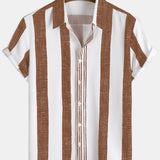 Travis Brown Retro Vertical Stripe Men's Shirt