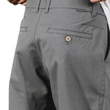 Men's Grey Cotton Stretch Pants