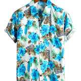 Blue Tropical Hawaiian Men's Shirt