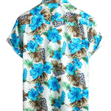 Blue Tropical Hawaiian Men's Shirt