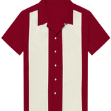 Greg Men's Retro Cuban Collar Short-Sleeve Shirt