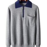 Joel Zip-Up Men's Polo Sweater