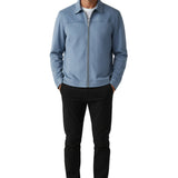 Men's Microsuede Jacket – Light Blue