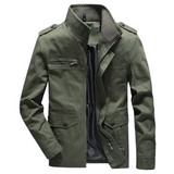 Elegant Men's Cotton Cargo Jacket