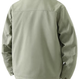 Men's Lightweight Twill Jacket – Pea Green