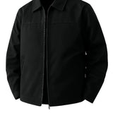 Men's Lightweight Twill Jacket – Black