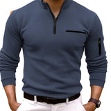 Evan Men's Long Sleeve Zip Tee