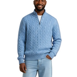 Cotton Men's Zip-Up Sweater