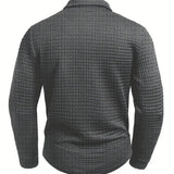 Herringbone Men's Polo Sweater