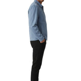 Men's Microsuede Jacket – Light Blue
