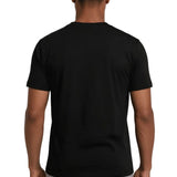 Black Mercerized Cotton Men's T-Shirt