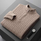 Desmond Velour Half-Zip Men's Sweater