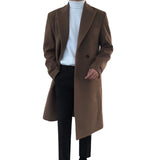 Elegant Men's Double-Breasted Coat