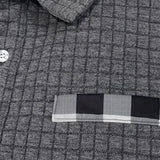 Herringbone Men's Polo Sweater