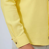 Spencer Men's Linen-Blend Shirt – Light Yellow