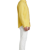 Spencer Men's Linen-Blend Shirt – Light Yellow