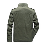 Elegant Men's Cotton Cargo Jacket