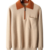 Joel Zip-Up Men's Polo Sweater