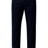 Men's Navy Cotton Stretch Pants