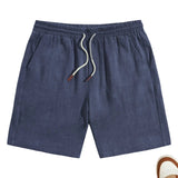 Men's Casual Linen-Blend Shorts