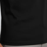 Black Mercerized Cotton Men's T-Shirt