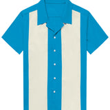 Greg Men's Retro Cuban Collar Short-Sleeve Shirt