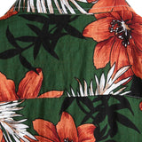 Levi Men's Hawaiian Short-Sleeve Floral Shirt – Green
