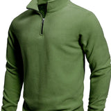 Men's Long Sleeve Zip-Up Sweater