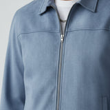 Men's Microsuede Jacket – Light Blue