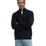 Cotton Men's Zip-Up Sweater