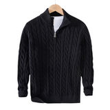 Cotton Men's Zip-Up Sweater