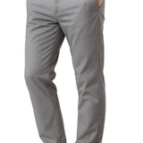 Men's Grey Cotton Stretch Pants
