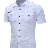 Austin Men's Short-Sleeve Shirt – White