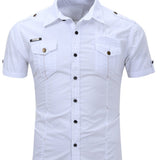 Austin Men's Short-Sleeve Shirt – White