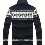 Elegant Men's Knit Cardigan
