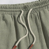 Men's Casual Linen-Blend Shorts